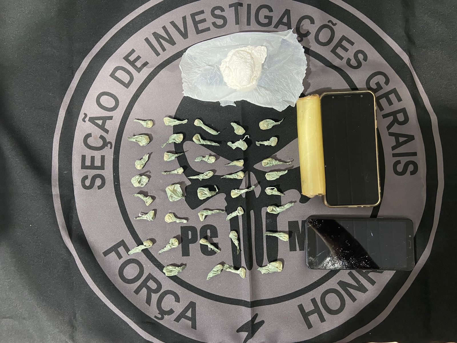 Material entorpecente apreendido - Foto: Polícia Civil/Divulgação